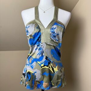 Vero Moda Multicolor Floral Halter Top Size‎ Medium